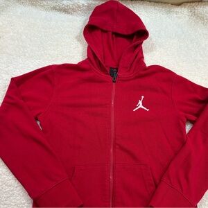 Jordan Red Hoodie with Logo